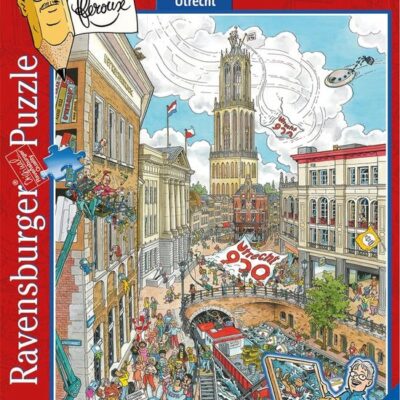 Een puzzel van Ravensburger van Utrecht. Ideaal cadeau voor de regenachtige dagen om lekker tot rust te komen bij dit mooie beeld van Utrecht. Of als mooie herinnering aan Utrecht. Het perfecte cadeau voor een verjaardag, moederdag, vaderdag of ter beloning voor de echte Utrechter.