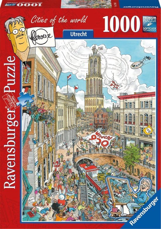 Ravensburger puzzel van Utrecht met uitkijk op de Domtoren