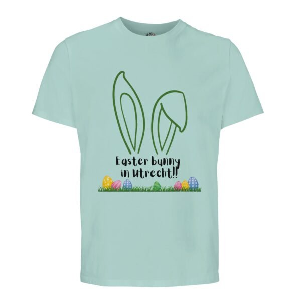 t-shirt easter bunny in utrecht, leuk om cadeau te geven. In lichtgroen