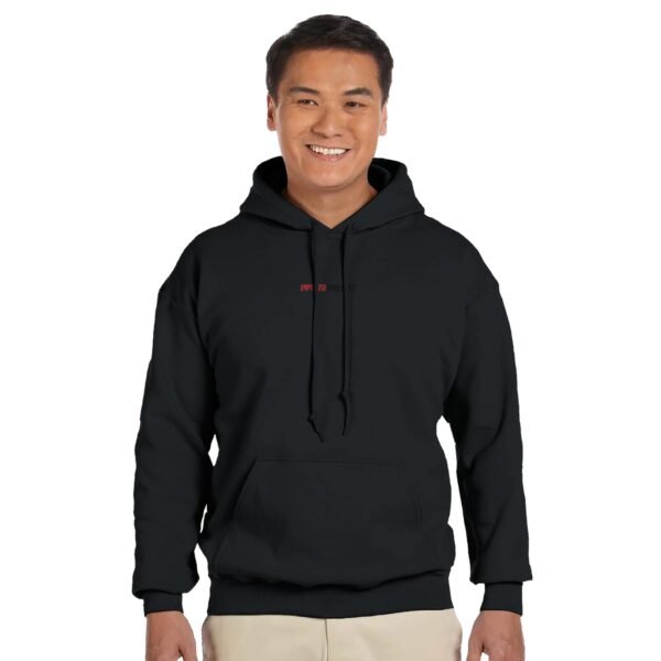 zwarte hoodie met I love Utrecht opdruk, perfect cadeau voor een verjaardag, vaderdag of voor de echte Utrechter.