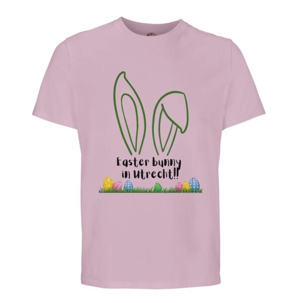t-shirt easter bunny in utrecht, leuk om cadeau te geven voor pasen of verjaardag. In roze