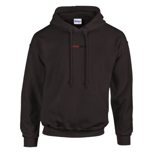 zwarte hoodie met I love Utrecht opdruk, perfect cadeau voor een verjaardag, vaderdag of voor de echte Utrechter. voor