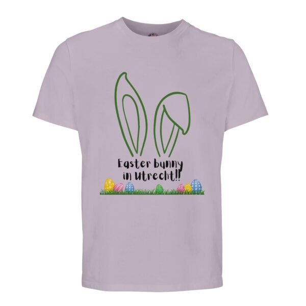 t-shirt easter bunny in utrecht, leuk om cadeau te geven voor pasen of verjaardag. In lila