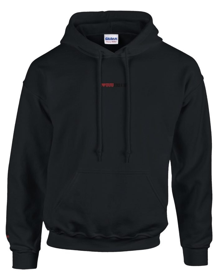 I love UUUtrecht Hoodie op de borst en UUUtrecht op de rechtermouw geborduurd