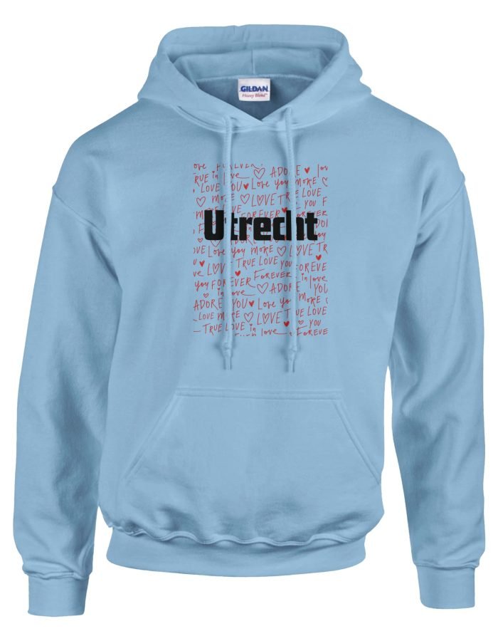 Hoodie met Utrecht print met lieve woorden die je hart zullen doen smelten: Unisex Pullover Hoodie