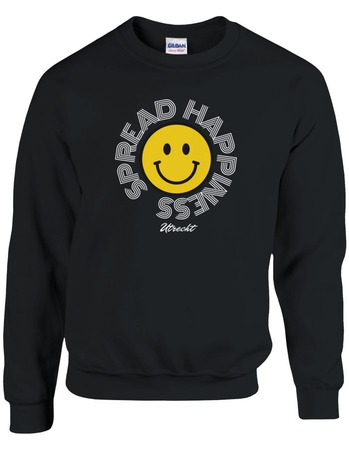 Spread Happiness Utrecht opdruk op het Classic Unisex Sweatshirt met ronde hals print