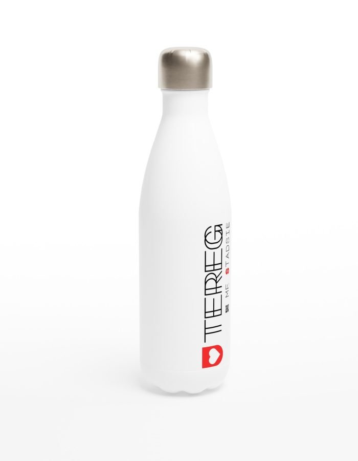 Utereg me stadsie opdruk op deze roestvrijstalen waterfles 500 ml