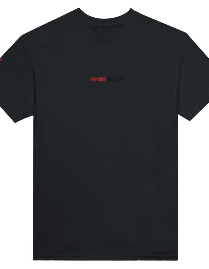 Heavyweight Unisex Crewneck T-shirt I love UUUtrecht geborduurd