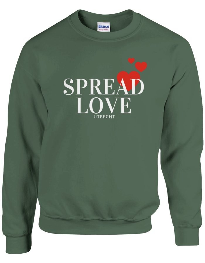 Spread Love Utrecht Classic Unisex Sweatshirt met ronde hals print