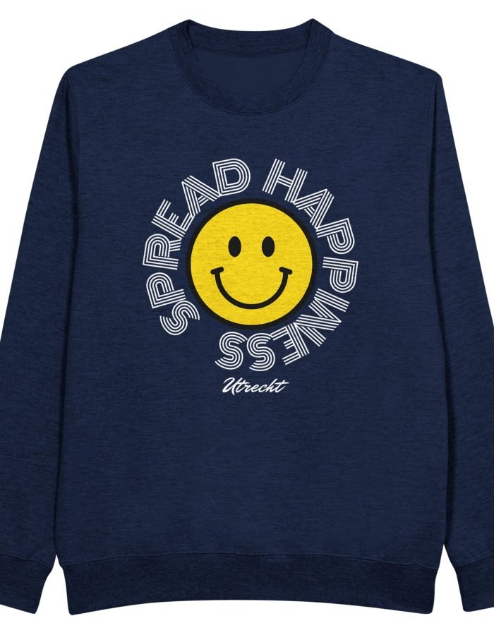 Spread Happiness Utrecht opdruk op Unisex Sweatshirt met ronde hals print