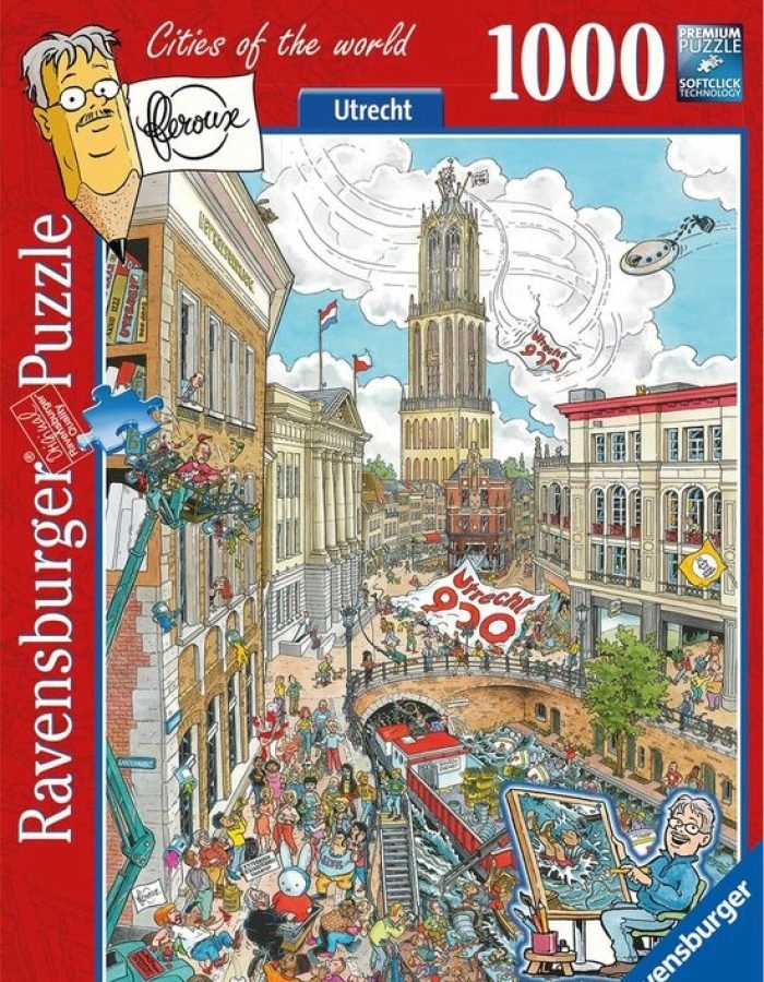 Ravensburger puzzel van Utrecht met uitkijk op de Domtoren